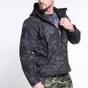 tuduoms Men's Soft Shell Fleece Lined Jacket Military Tactical Jacket Camouflage Hunting Hooded Coat Waterproof Windbreaker view 2