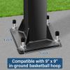 Toriexon Basketball Hoop Anchor Kit 9, Universal Fit Ground Anchor Kit, Basketball Mounting Kit for Easy Relocation and Compatible with All Basketball Goals view 3