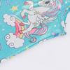 EQSJIU Leotard With Shorts For Baby Girls 12 18 24 Months 1t 2t Aqua Blue Unicorn Kids Toddlers Outfit Biketard Flower Floral Rainbow Shiny view 4