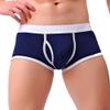 Mens Underwear Soft Breathable Briefs Bulge Pouch Athletic Supporter Trunks Comfort Stretch Shorts Underpants Blue