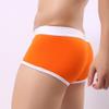 Mens Underwear Soft Breathable Briefs Bulge Pouch Athletic Supporter Trunks Comfort Stretch Shorts Underpants Orange view 3