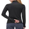 Women's UPF 50+ UV Sun Protection Clothing Long Sleeve Athletic Hiking Shirts Lightweight SPF Zip Up Outdoor Jacket (Black,XL) view 3