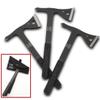 Windlass Cobra Steel Tactical Throwing Axe Set - Lightweight with Sharpened Back Spike, Rubber Handle, and Fabric Belt Sheath view 2