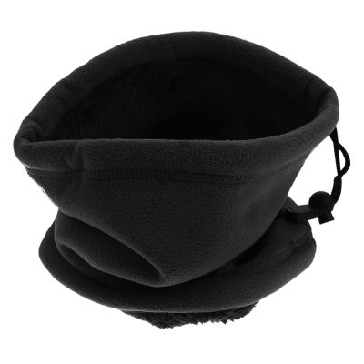 BESPORTBLE 1pc Warm Drawstring Versatile Neck Sleeve Soft Fleece Cover for Outdoor Activities Multi-purpose Protector for Men and Women