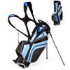 Renatone Golf Stand Bag, Lightweight Organized Golf Bag w/ 6 Way Dividers, 7 Pockets & Padded Dual Straps, Easy to Carry Golf Club Bag for Men & Woman (Blue) view 1