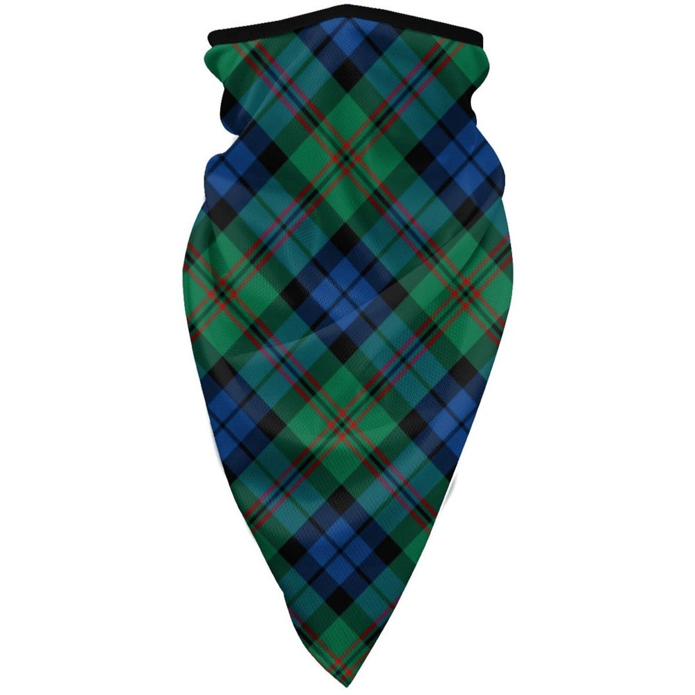 Neck Gaiter Face Mask Clan Dundas Bright Blue and Green Scottish Tartan Scarf Cover Sun Bandanas for Fishing Sports