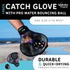 Waboba Water Pro Catch Glove & Pro Water-Bouncing Ball Set  Ball Catching Baseball-Style Mitt for Swimming Pools & Beach Games, Ambidextrous Design, One Size  Black/Multi Colour,121C06 view 2