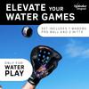 Waboba Water Pro Catch Glove & Pro Water-Bouncing Ball Set  Ball Catching Baseball-Style Mitt for Swimming Pools & Beach Games, Ambidextrous Design, One Size  Black/Multi Colour,121C06 view 3
