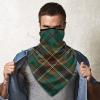 Neck Gaiter Face Mask Brown and Green Plaid Murphy Tartan Scarf Cover Sun Bandanas for Fishing Sports view 4