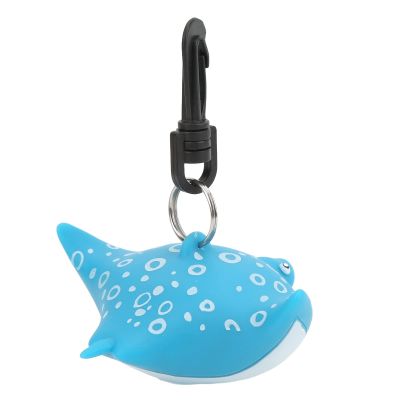Alomejor Cartoon Fish Silicone Cover Cover Regulator Holder with Clip Second Stage Protective Accessories(Blue Point Ray)
