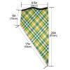 Neck Gaiter Face Mask Bright Green and Yellow Gold Sporty Plaid Scarf Cover Sun Bandanas for Fishing Sports view 2