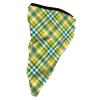 Neck Gaiter Face Mask Bright Green and Yellow Gold Sporty Plaid Scarf Cover Sun Bandanas for Fishing Sports view 3