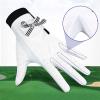 Lfzhjzc Golf Gloves for Women Ladies Soft Leather Accessories Breathable for Non Slip Gloves Bow Decoration 1 Pair (Size : Size 17) view 2