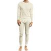 Galaxy by Harvic Men's Thermal Shirt Pants, Cotton Polyester, Underwear Crew Neck Long Sleeve Shirt, Soft, Top Bottom Sets view 1