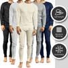 Galaxy by Harvic Men's Thermal Shirt Pants, Cotton Polyester, Underwear Crew Neck Long Sleeve Shirt, Soft, Top Bottom Sets view 4