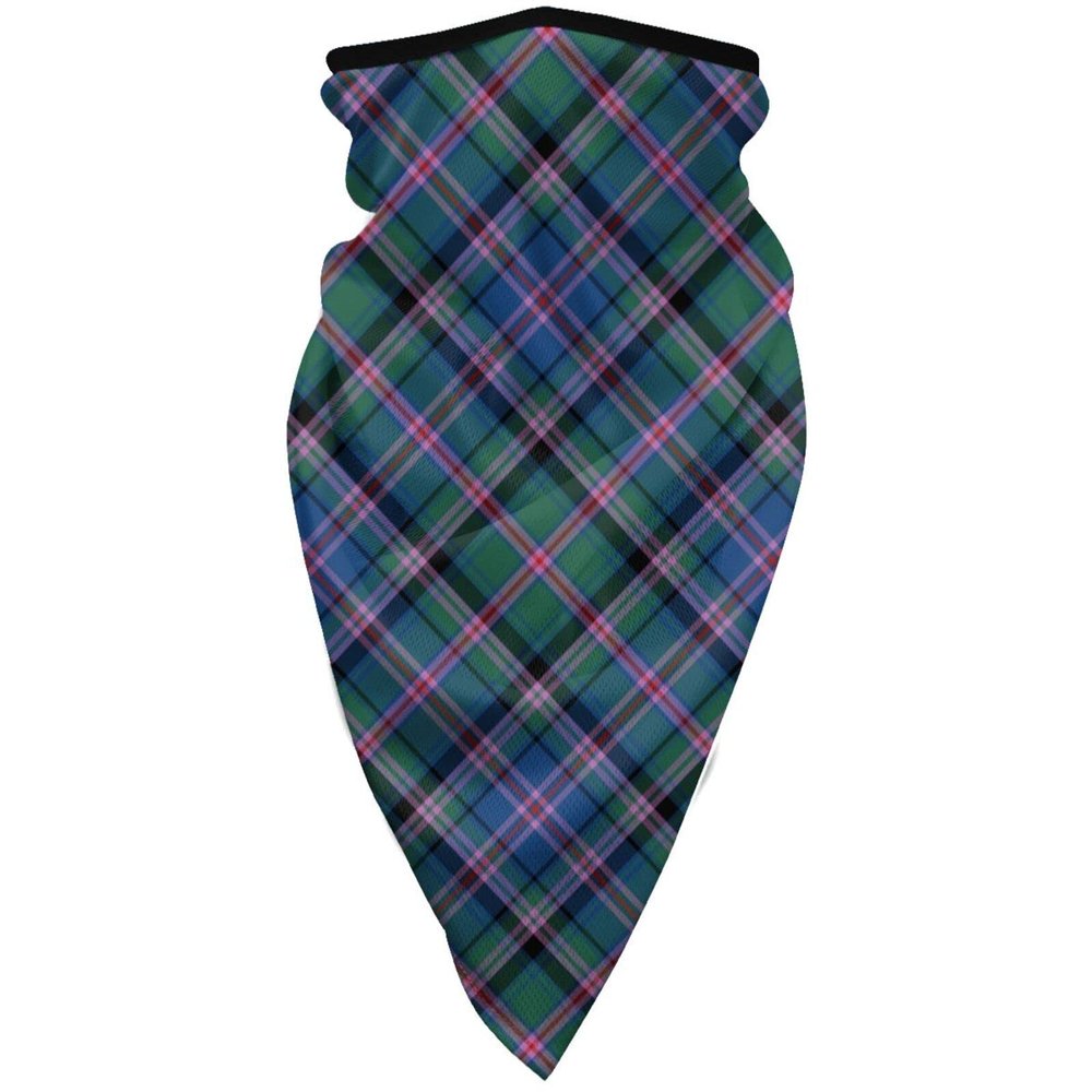 Neck Gaiter Face Mask Clan Cooper Green Scottish Tartan Scarf Cover Sun Bandanas for Fishing Sports
