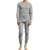 Galaxy by Harvic Men's Thermal Shirt Pants, Cotton Polyester, Underwear Crew Neck Long Sleeve Shirt, Soft, Top Bottom Sets Heather Grey view 1