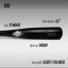 HAKUSOH Spark H318 Wooden Baseball Bat Birch Wood Gamebat (-2.5 Dropweight) [Made in Japan] (34'') view 3