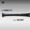 HAKUSOH Spark H318 Wooden Baseball Bat Birch Wood Gamebat (-2.5 Dropweight) [Made in Japan] (34'') view 4