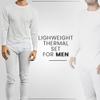 Galaxy by Harvic Men's Thermal Shirt Pants, Cotton Polyester, Underwear Crew Neck Long Sleeve Shirt, Soft, Top Bottom Sets White view 2