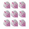 RED DRAGON Peter Wright Snakebite Hardcore Mohawk Pink Dart Flights - 3 Sets Per Pack (9 Flights in Total) view 1