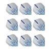 RED DRAGON Peter Wright Snakebite Hardcore Mohawk Blue Dart Flights - 3 Sets Per Pack (9 Flights in Total) view 1