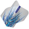 RED DRAGON Peter Wright Snakebite Hardcore Mohawk Blue Dart Flights - 3 Sets Per Pack (9 Flights in Total) view 3