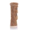 Bcshiye Women's Snow Boots Warm Fur Lined Ankle Booties Anti-Slip Winter Calf Boots Soft Slip-On Mid-Calf Shoes Booties view 4