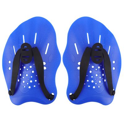 Grstltd Swimming Paddles for Hands, Swim Training Hand Paddles with Adjustable Straps for Adults and Kids Unisex Professional Swimming Accessories (1 Pair, Blue)