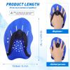 Grstltd Swimming Paddles for Hands, Swim Training Hand Paddles with Adjustable Straps for Adults and Kids Unisex Professional Swimming Accessories (1 Pair, Blue) view 2