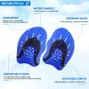 Grstltd Swimming Paddles for Hands, Swim Training Hand Paddles with Adjustable Straps for Adults and Kids Unisex Professional Swimming Accessories (1 Pair, Blue) view 3
