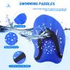 Grstltd Swimming Paddles for Hands, Swim Training Hand Paddles with Adjustable Straps for Adults and Kids Unisex Professional Swimming Accessories (1 Pair, Blue) view 4