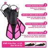 AosDero Kids Snorkeling Set Adjustable Swimming Flippers+Panoramic Snorkel Mask+ Dry Snorkel Tube+ Travel Bags Suitable Snorkeling Gear for Kids,Juniors,Age 5-14 view 3