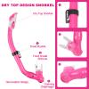 AosDero Kids Snorkeling Set Adjustable Swimming Flippers+Panoramic Snorkel Mask+ Dry Snorkel Tube+ Travel Bags Suitable Snorkeling Gear for Kids,Juniors,Age 5-14 view 4
