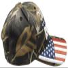 2020 was Rigged USA Flag On Bill Real Tree Camouflage Camo 100% Cotton Adjustable Embroidered Hat Cap view 4