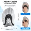 Grstltd Swimming Paddles for Hands, Swim Training Hand Paddles with Adjustable Straps for Adults and Kids Unisex Professional Swimming Accessories (1 Pair, Silver) view 4