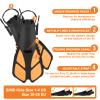 AosDero Kids Snorkeling Set Adjustable Swimming Flippers+Panoramic Snorkel Mask+ Dry Snorkel Tube+ Travel Bags Suitable Snorkeling Gear for Kids,Juniors,Age 5-14 view 4