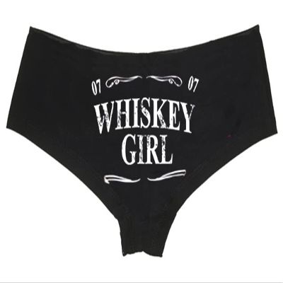 Whiskey Girl Panty Boy Shorts For Women With Sexy Cut Seamless (Small) Black