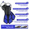 AosDero Kids Snorkeling Set Adjustable Swimming Flippers+Panoramic Snorkel Mask+ Dry Snorkel Tube+ Travel Bags Suitable Snorkeling Gear for Kids,Juniors,Age 5-14 view 3
