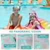 AosDero Kids Snorkeling Set Adjustable Swimming Kids Flippers+Panoramic Snorkel Mask+ Dry Snorkel Tube+ Travel Bags Suitable Snorkeling Gear for Kids,Juniors,Age 5-14 view 2