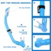 AosDero Kids Snorkeling Set Adjustable Swimming Flippers+Panoramic Snorkel Mask+ Dry Snorkel Tube+ Travel Bags Suitable Snorkeling Gear for Kids,Juniors,Age 5-14 view 4