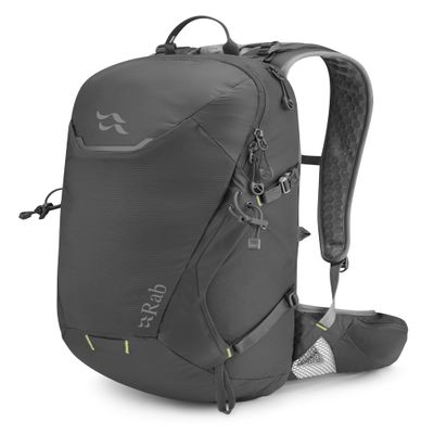 Rab Aeon 20-Liter Lightweight Hydration Pack - Comfortable Daypack for Hiking, Biking, & Trail Running - Anthracite - 20-Liter