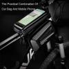 WHYUNM26 Large Capacity Bike Front Frame Bag Saddle Bags Bicycle Handlebar Bag TPU Touch Screen Phone Holder Cycling Accessories view 2