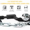 INTEKIN Bike Chain Lock 3FT 8mm Thick Steel Chain Heavy Duty Bike Lock Anti-Theft Bicycle Chain Lock with 3 Keys for E-Bike, Motorcycle, Gate, Fence view 2