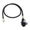 CO2/HPA regulator 0-200PSI or 0-800PSI for optional with 40'' Low Pressure SLP FlEX Hose Large Bore Line for paintball (0-800PSI regulator) view 1