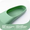 CAPAS Swim Training Fins Comfortable Silicone Lap Swimming Short Blade Floating Flippers with Mesh Bag for Adult Men Women Build Leg Strength view 3