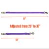 Adjustable Trailer Tie 2 Pack-Horse Trailer Nylon Strap TieAdjusted from 25 to 37 (Purple) view 2