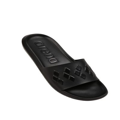 ARENA Urban Slide Sandals Pool Flip Flops, Diamonds Black/Black, 8.5