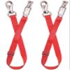 Adjustable Trailer Tie 2 Pack-Horse Trailer Nylon Strap TieAdjusted from 25 to 37 (Red) view 1