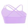 Kaerm Little Big Girls Solid Racer Back Dance Top Bra for Dance/Workout/Gymnastics Sports Bra Purple J 7-8 view 2